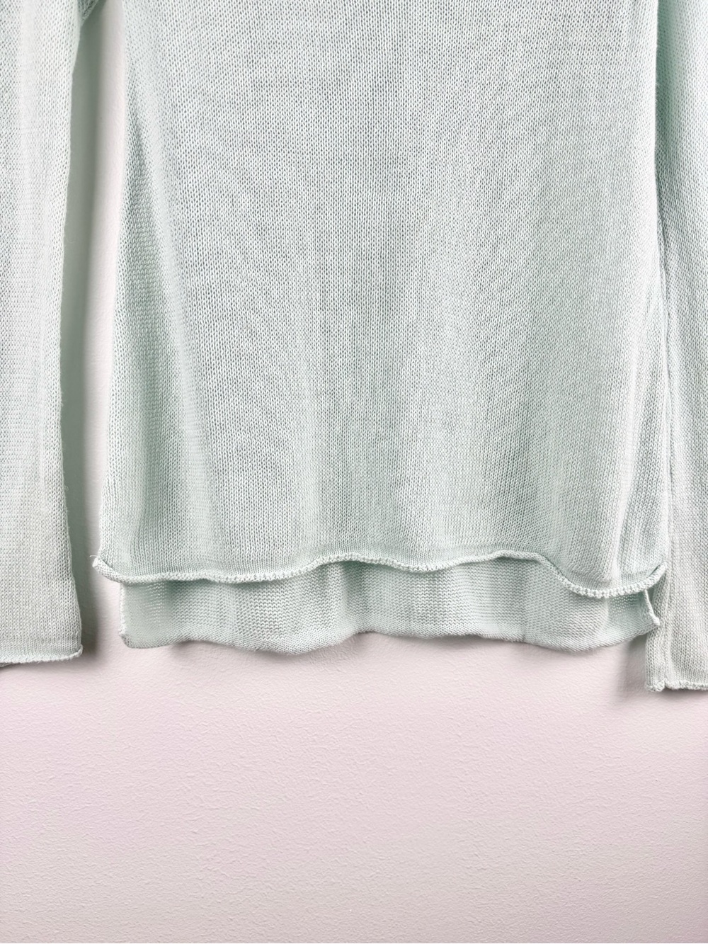 Moth ‘Mila’ Green Linen Blend Sweater Size M - Picture 6 of 15
